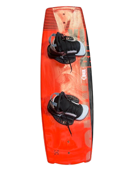 Vist Large View of Product Image Which is Used RONIX THE HOUSE WAKE BOARD Wakeboard Black And Red 128 cm
