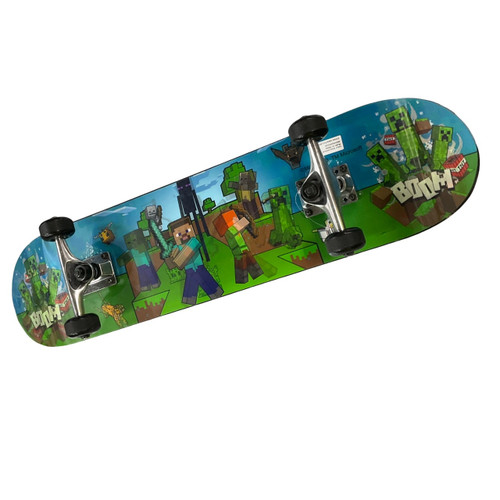 Vist Large View of Product Image Which is Used MINECRAFT 3D Complete Skateboard Green Regular