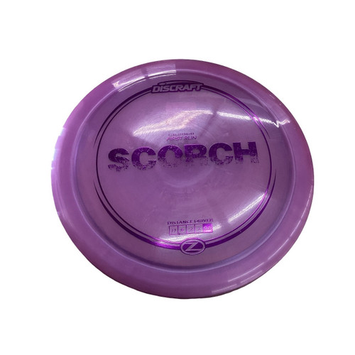 Vist Large View of Product Image Which is Used Discraft Z 1ST RUN SCORCH Disc Golf Driver Purple
