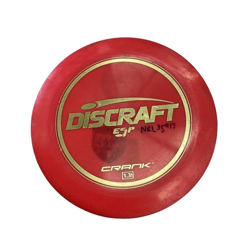 Vist Large View of Product Image Which is Used Discraft ESP CRANK Disc Golf Driver Red