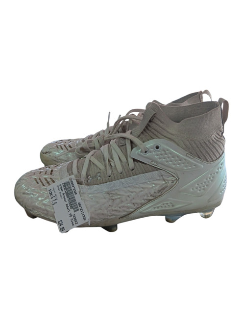 Vist Large View of Product Image Which is Used Under Armour Adult FB Cleats White Senior 7.5
