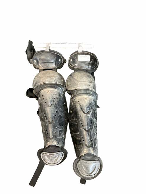 Vist Large View of Product Image Which is Used All-Star LG912PS Catchers Leg Guards Black Junior