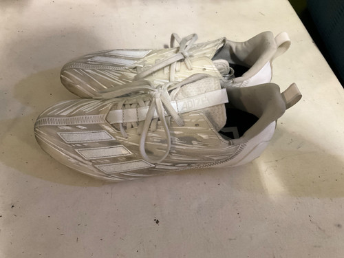 Vist Large View of Product Image Which is Used Adidas Adult FB Cleats White Senior 10