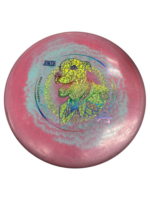 Vist Large View of Product Image Which is Used Prodigy JOKER Disc Golf Mid Range Pink