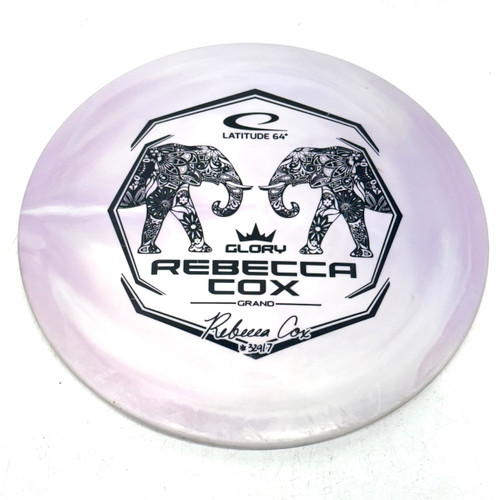 Vist Large View of Product Image Which is Used Latitude 64 ROYAL GRAND GLORY Disc Golf Driver Purple 180g