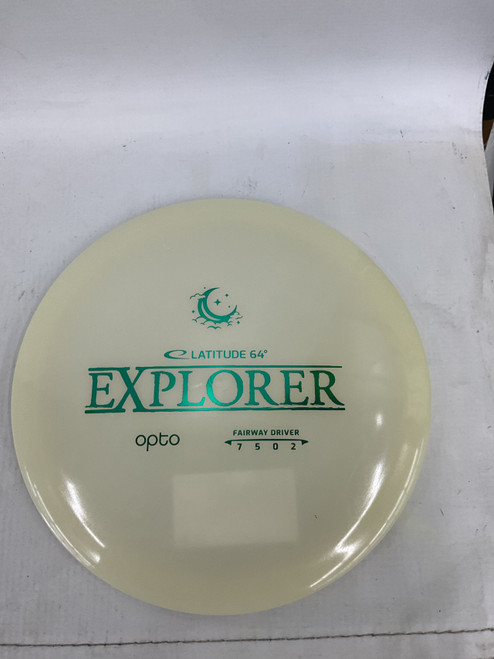 Vist Large View of Product Image Which is Used Latitude 64 EXPLORER Disc Golf Driver Beige