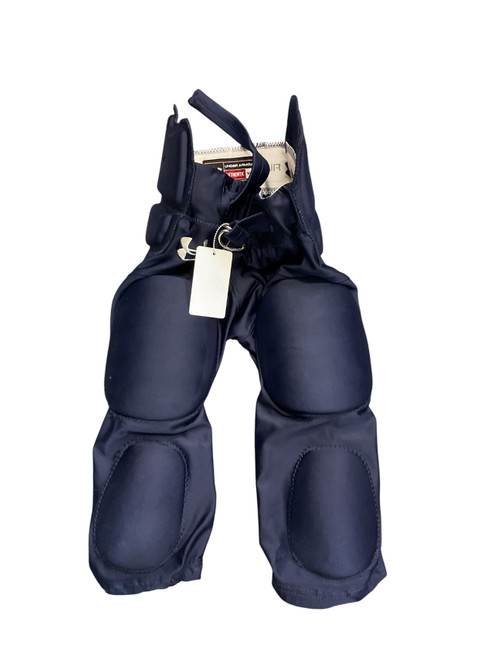 Vist Large View of Product Image Which is Used Under Armour Youth FB Integrated Pants Navy Blue MD