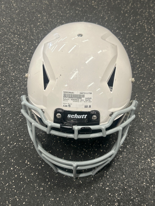 Vist Large View of Product Image Which is Used Schutt VENGANCE A11 YOUTH 2023 FB Helmet White MD