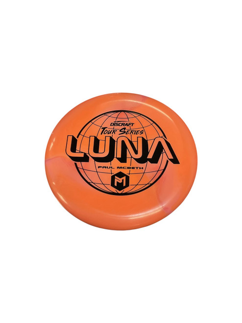 Vist Large View of Product Image Which is Used Discraft PAUL MCBETH TOUR SERIES LUNA Disc Golf Putter Orange