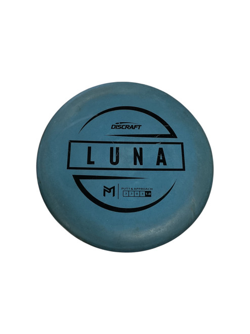 Vist Large View of Product Image Which is Used Discraft LUNA Disc Golf Putter Royal Blue