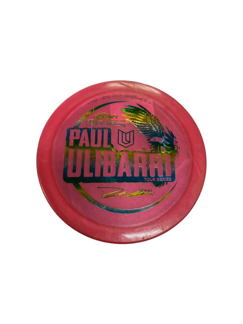 Vist Large View of Product Image Which is Used Discraft RAPTOR PAUL ULIBARRI Disc Golf Driver Pink