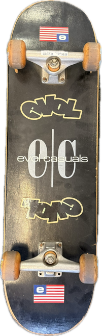 Vist Large View of Product Image Which is Used EVOL CASUALS Complete Skateboard Black 8 1/2"