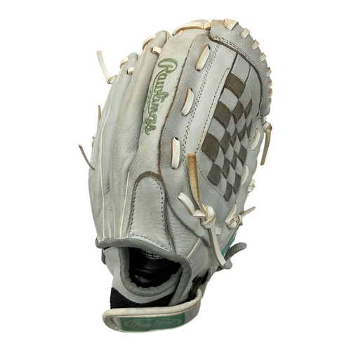 Vist Large View of Product Image Which is Used Rawlings SURE CATCH SCSB115M RH Throw Fastpitch Gloves None 11 1/2"