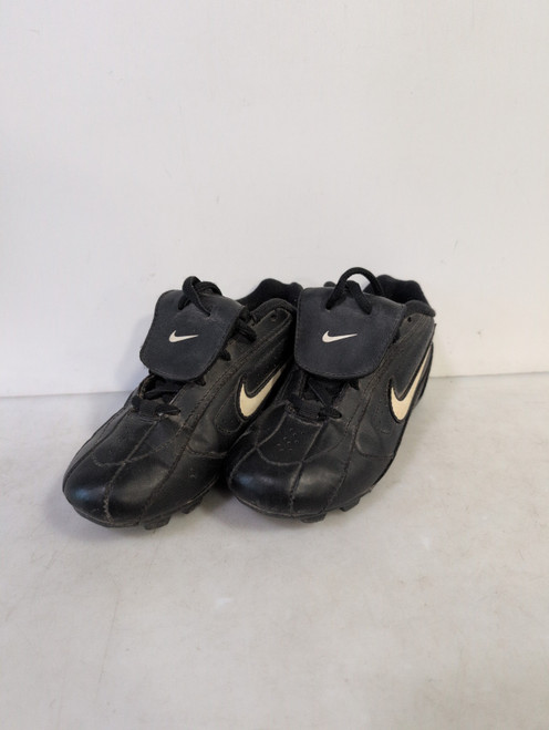 Vist Large View of Product Image Which is Used Nike RIBBIE JR BB/SB Cleats Black Youth 10.5