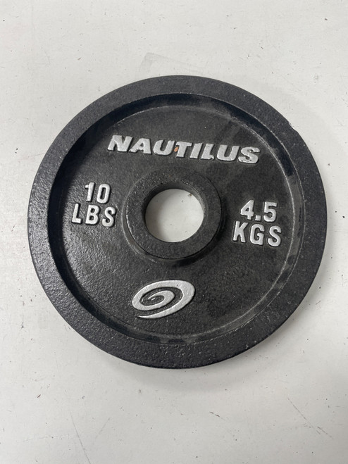 Vist Large View of Product Image Which is Used Nautilus OLYMPIC PLATE Olympic Plate (Each) Gun Metal Grey 10 lb