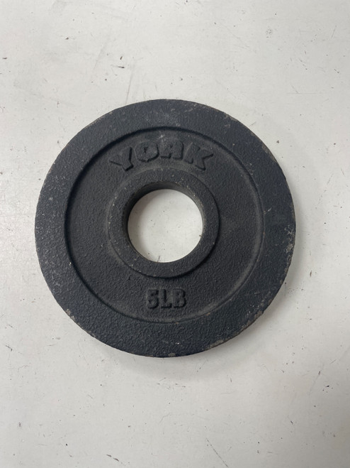 Vist Large View of Product Image Which is Used York OLYMPIC PLATE Olympic Plate (Each) Black 5 lb