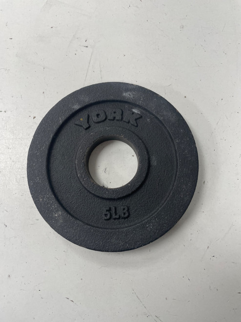 Vist Large View of Product Image Which is Used York OLYMPIC PLATE Olympic Plate (Each) Black 5 lb