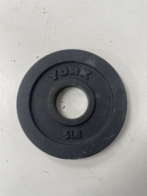 Vist Large View of Product Image Which is Used York OLYMPIC PLATE Olympic Plate (Each) Black 5 lb