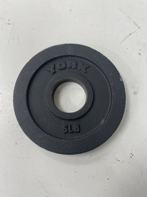Vist Large View of Product Image Which is Used York OLYMPIC PLATE Olympic Plate (Each) Black 5 lb