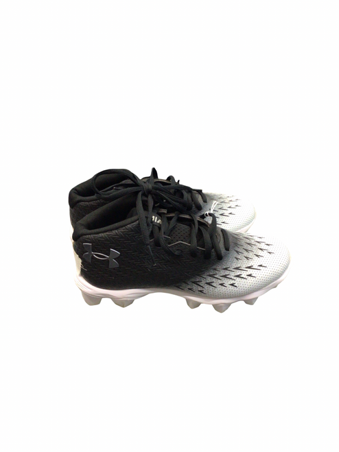 Vist Large View of Product Image Which is Used Under Armour Jr FB Cleats Black Junior 04
