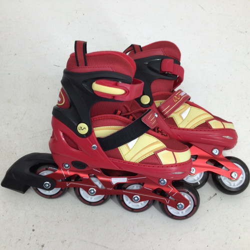Vist Large View of Product Image Which is Used RRIN RUN-ISO2 ADJUSTABLE INLINE SKATE Junior Roller Quad Skates Red Junior 04