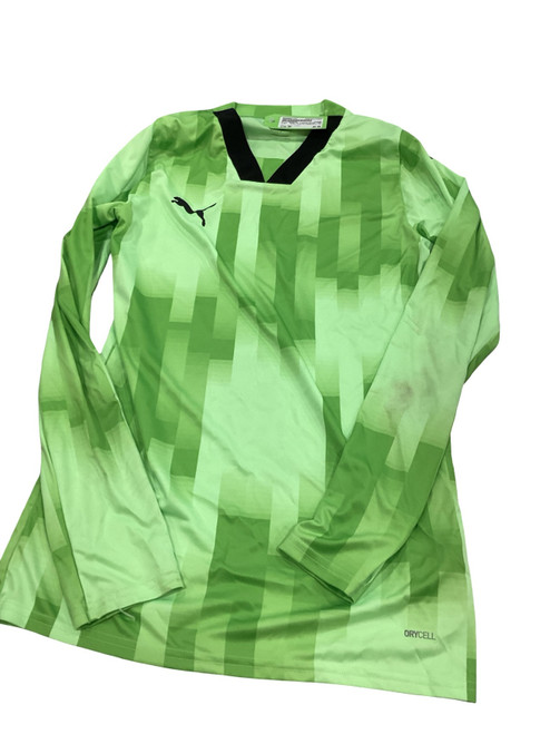 Vist Large View of Product Image Which is Used Puma GOALIE LONGSLEEVE TOP Soccer Goalie Top Adt Kelly green SM