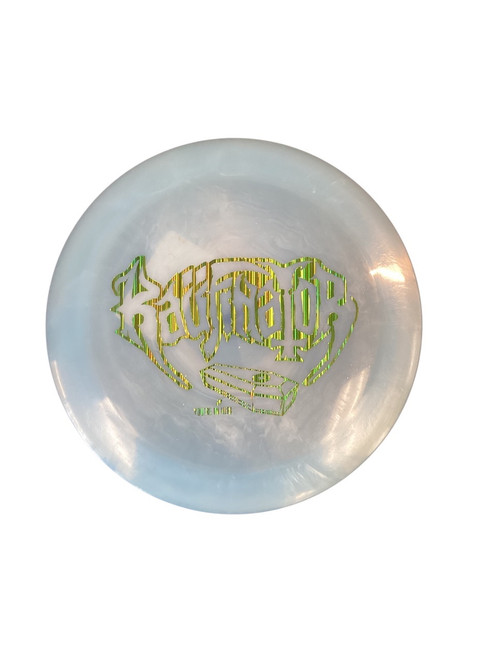 Vist Large View of Product Image Which is Used Legacy KAUFINATOR RAMPAGE Disc Golf Driver Carolina Blue 167g