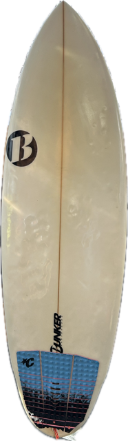 Vist Large View of Product Image Which is Used BURNKER Surfboard White 5Ft 4In