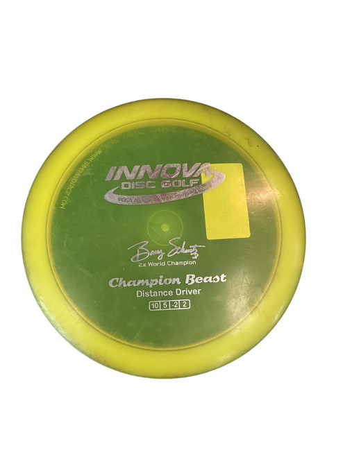 Vist Large View of Product Image Which is Used Innova CHAMPION BEAST Disc Golf Driver Yellow 173g