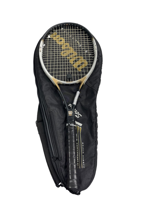 Vist Large View of Product Image Which is Used Wilson HAMMER 6.2 Adult Tennis Racquet Black Unknown