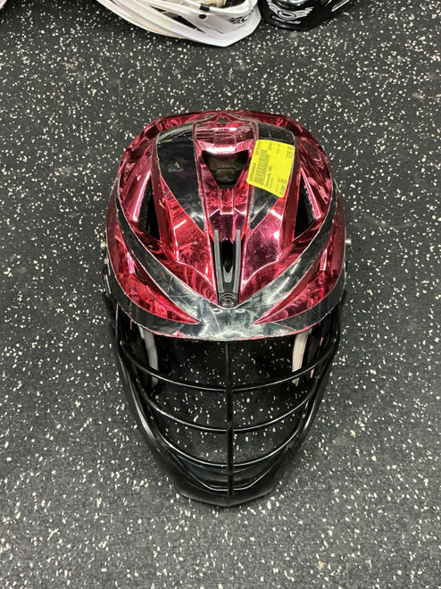 Vist Large View of Product Image Which is Used Cascade XRS Lacrosse Helmet Red One Size