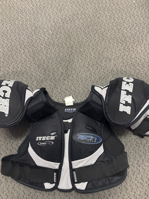 Vist Large View of Product Image Which is Used Itech SPW 55 Senior Shoulder Pads LG