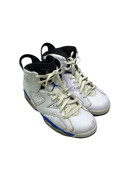 Vist Large View of Product Image Which is Used Jordan 6 RETRO UNC WHITE Basketball Shoes M Carolina Blue And White Senior 10.5
