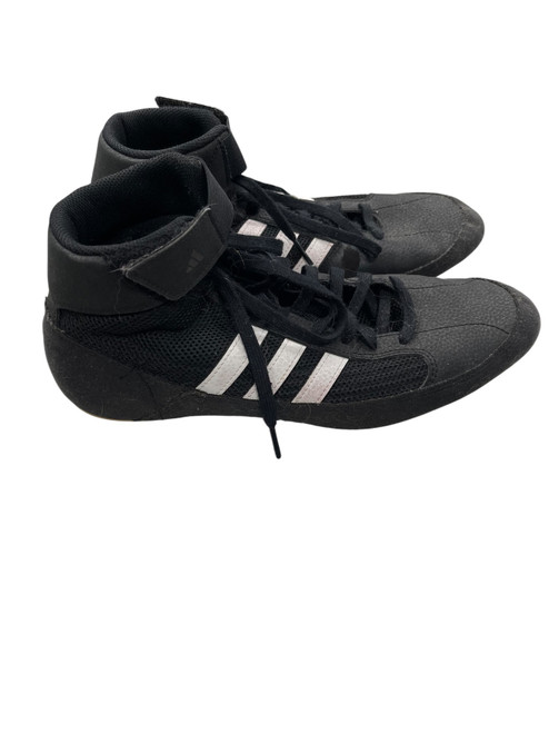 Vist Large View of Product Image Which is Used Adidas Wrestling Shoes Black Senior 10.5