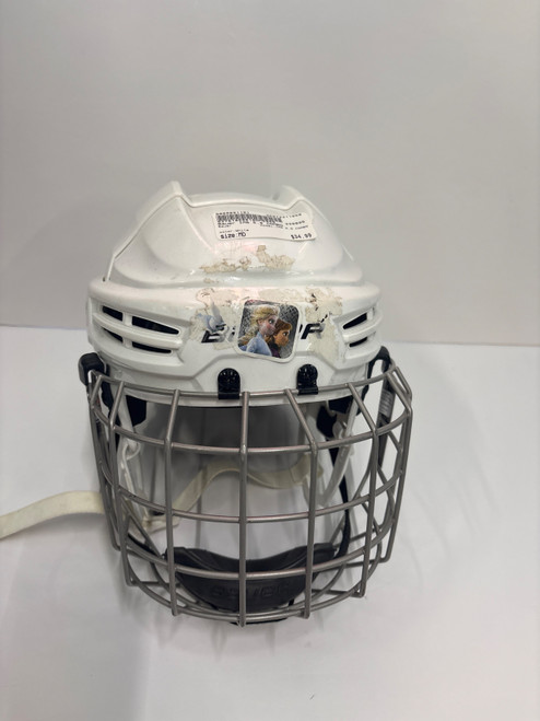 Vist Large View of Product Image Which is Used Bauer IMS 5.0 COMBO Helmet Cage Combo White MD
