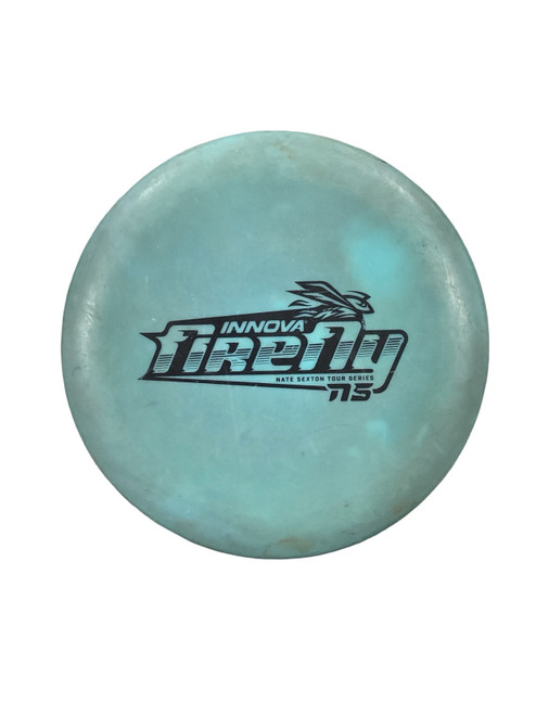 Vist Large View of Product Image Which is Used Innova FIREFLY Disc Golf Putter Teal