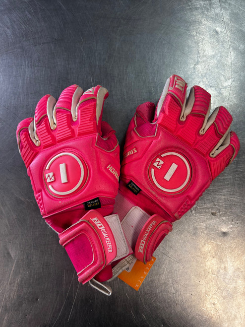Vist Large View of Product Image Which is Used N1 HORUS 2 Soccer Goalie Gloves Pink 9