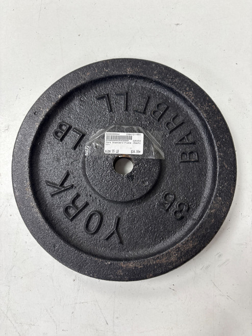 Vist Large View of Product Image Which is Used York Standard Plate (Each) 35 lb