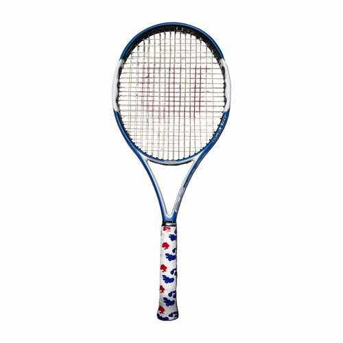 Vist Large View of Product Image Which is Used Wilson NFURY NCODE Adult Tennis Racquet Royal Blue Unknown