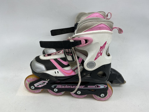 Vist Large View of Product Image Which is Used Bladerunner DYNAMO ADJ 1-4 Junior Roller Quad Skates Pink Adjustable
