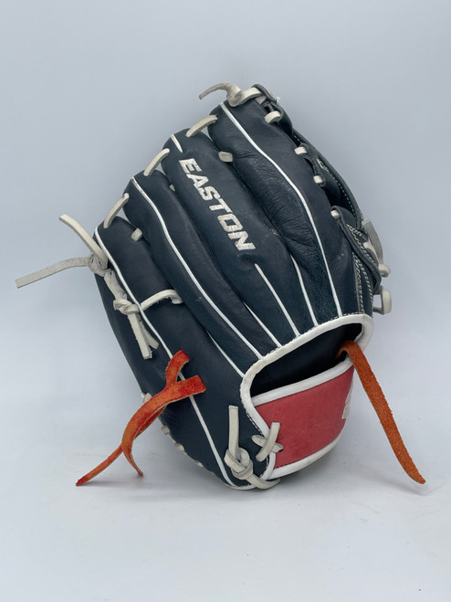 Vist Large View of Product Image Which is Used Easton JR11 BB/SB Glove RH Throw Black 11 1/2"