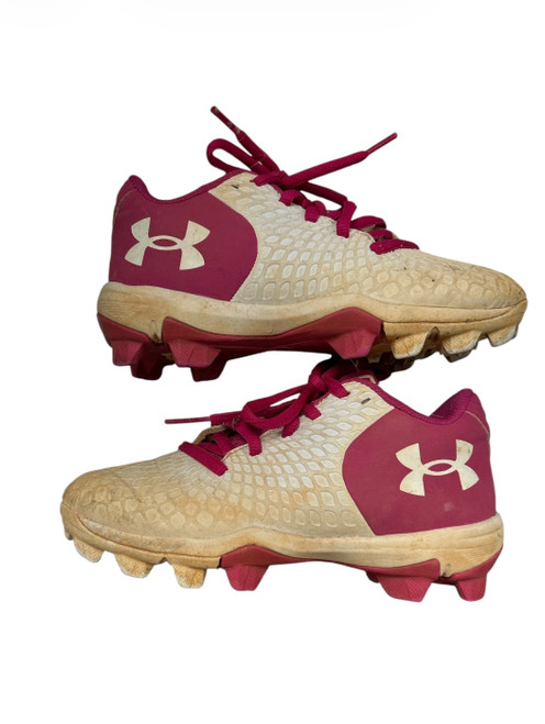 Vist Large View of Product Image Which is Used Under Armour Soccer Cleats White Youth 12.0