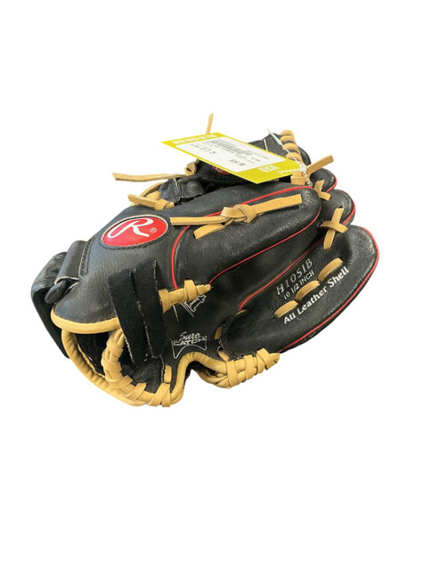 Vist Large View of Product Image Which is Used Rawlings H105IB BB/SB Glove RH Throw Black 10 1/2"