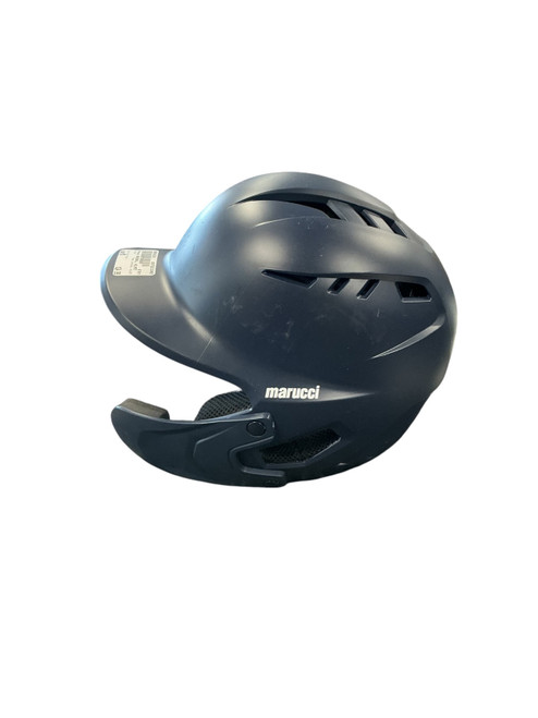 Vist Large View of Product Image Which is Used Marucci BASEBALL HELMET Batting Helmet No Mask Navy Blue MD