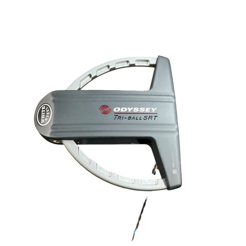 Vist Large View of Product Image Which is Used Odyssey TRI-BALL SRT WHITE STEEL Mens Putter RH 35"