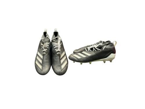 Vist Large View of Product Image Which is Used Adidas ADIZERO 8.0 Adult FB Cleats Black Senior 10.5