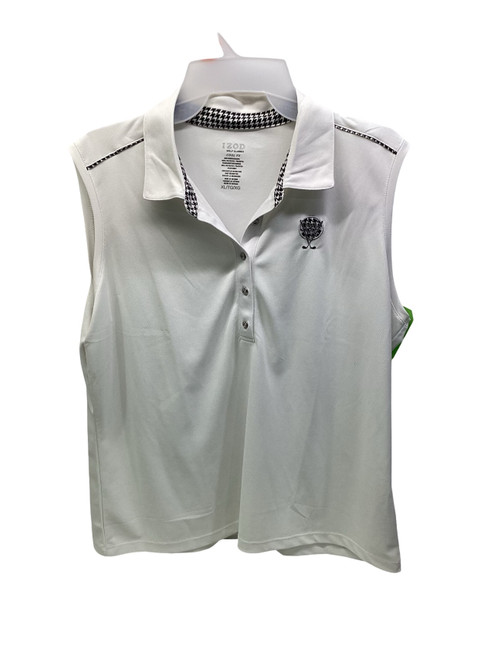 Vist Large View of Product Image Which is Used IZOD COOL FX Sleeveless Shirt W White XL