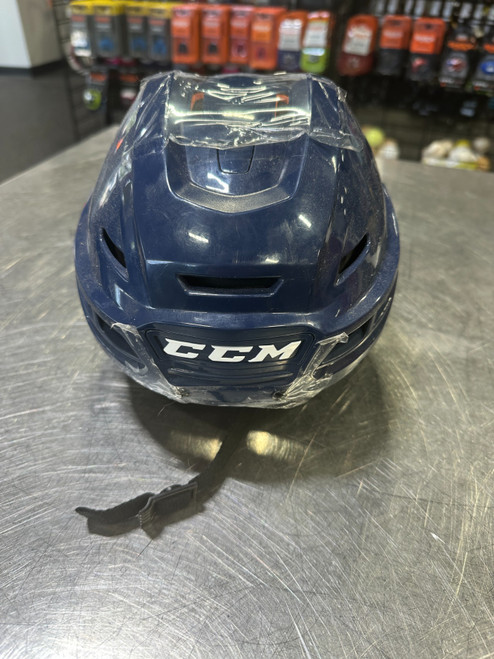 Vist Large View of Product Image Which is Used CCM TACKS 710 Hockey Helmet Only Navy Blue MD