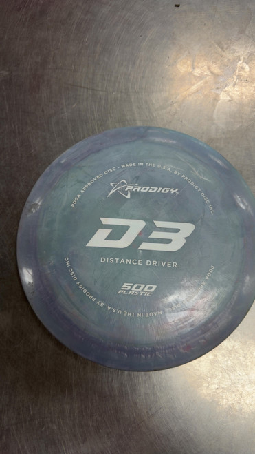 Vist Large View of Product Image Which is Used Prodigy D3 500 Disc Golf Driver Grey