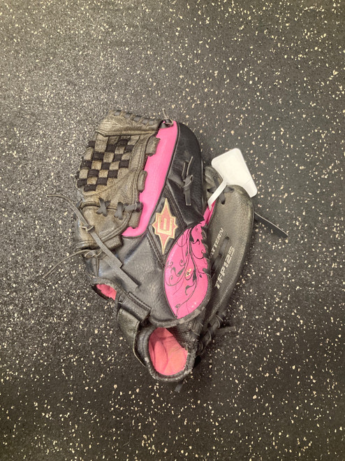 Vist Large View of Product Image Which is Used Easton TFP125 BB/SB Glove RH Throw Black 12 1/2"